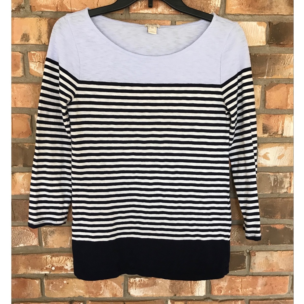 J. Crew Women’s Striped Nautical Pullover Top Size XS